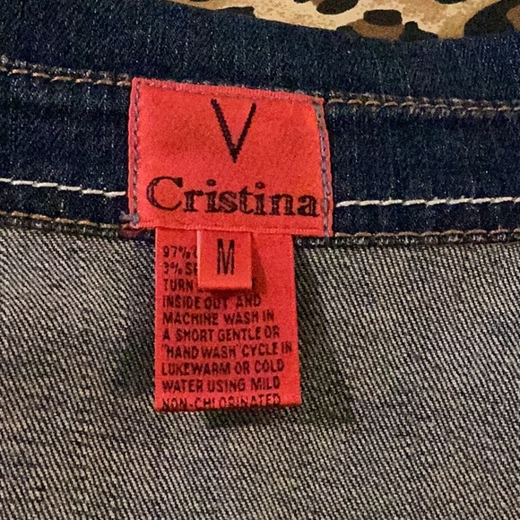 V Cristina Vintage Embellished Jean Jacket - Picture 8 of 11